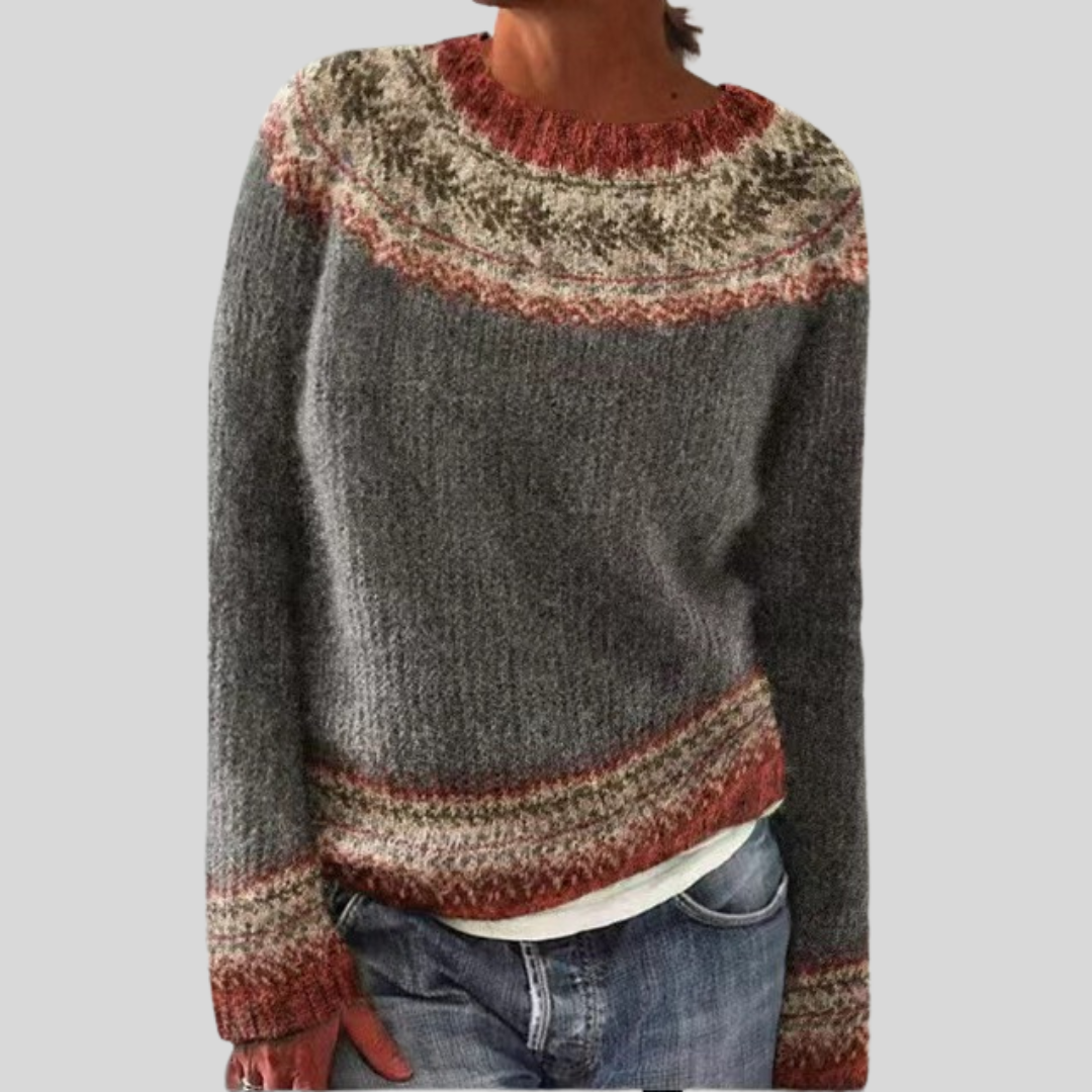 Pull en maille de fin d’été – Col rond & Coupe décontractée