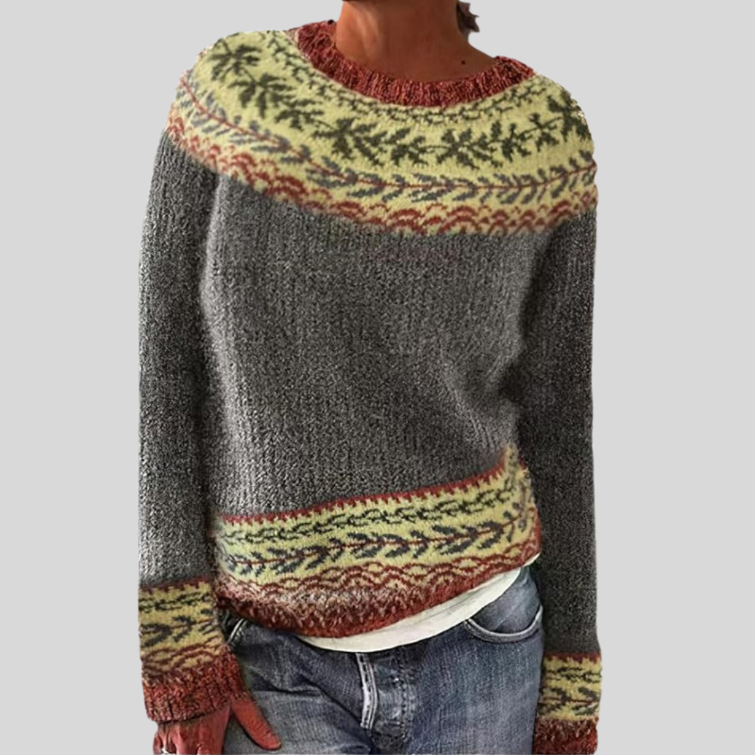 Pull en maille de fin d’été – Col rond & Coupe décontractée