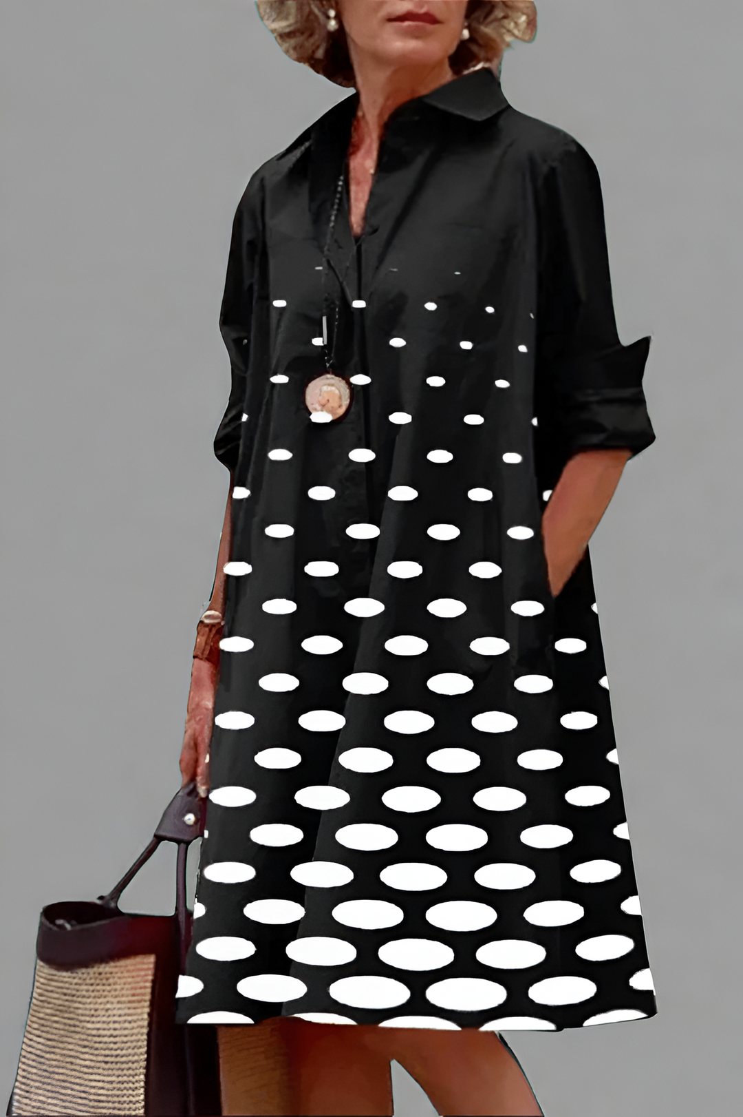 Claire - Robe Midi Luxe avec Design Élégant