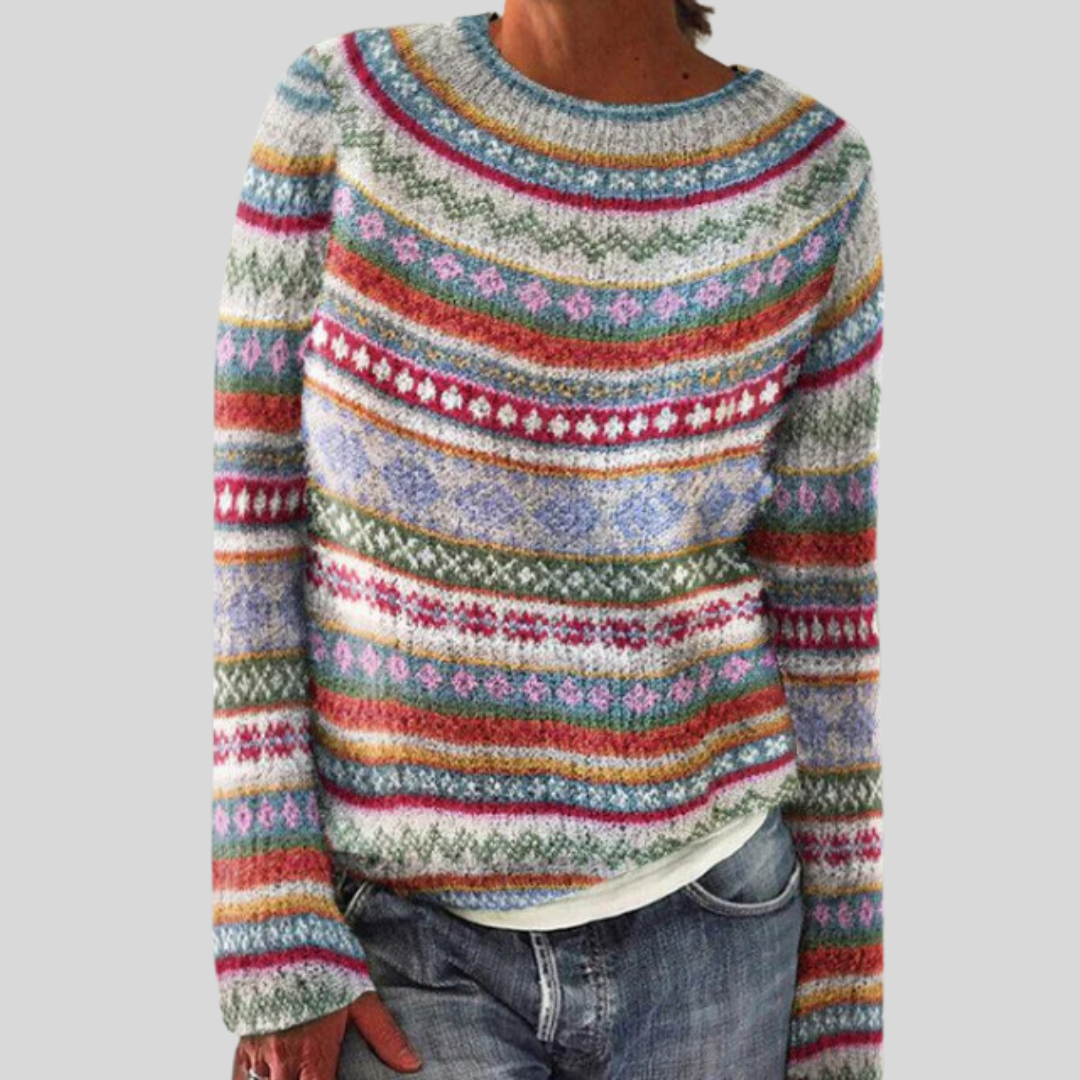 Pull en maille de fin d’été – Col rond & Coupe décontractée