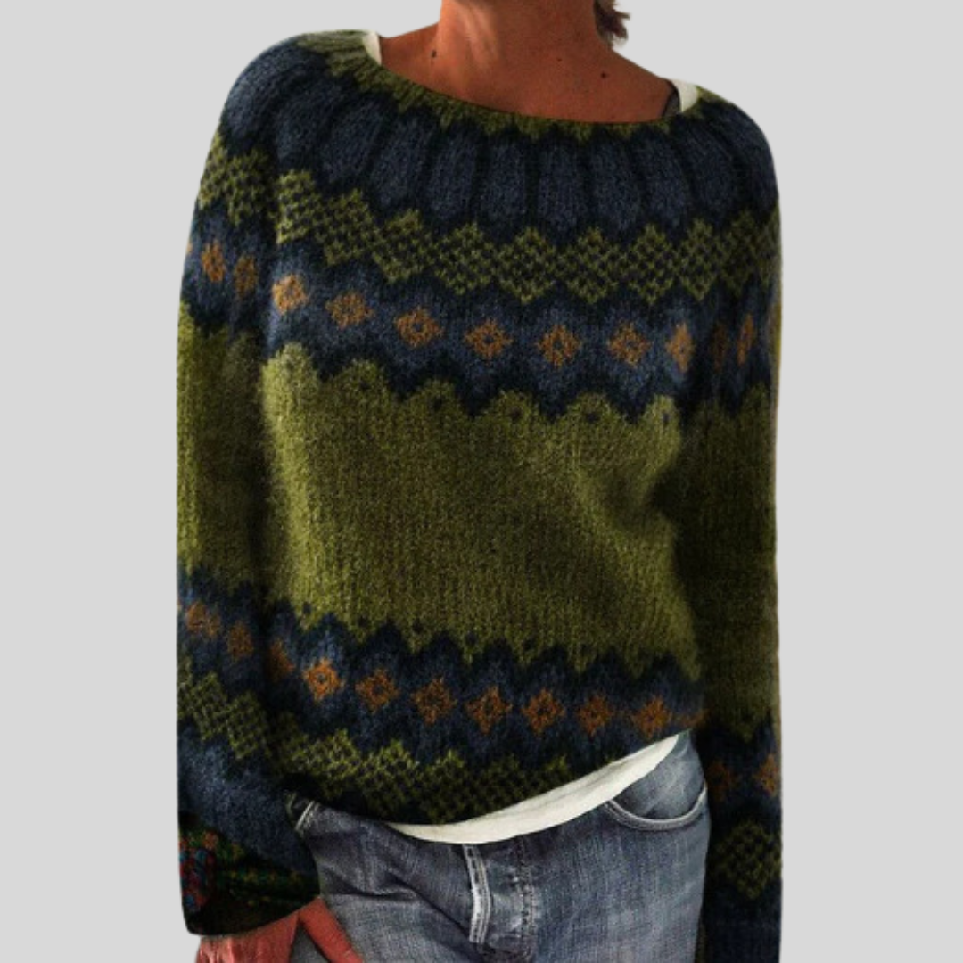 Pull en maille de fin d’été – Col rond & Coupe décontractée