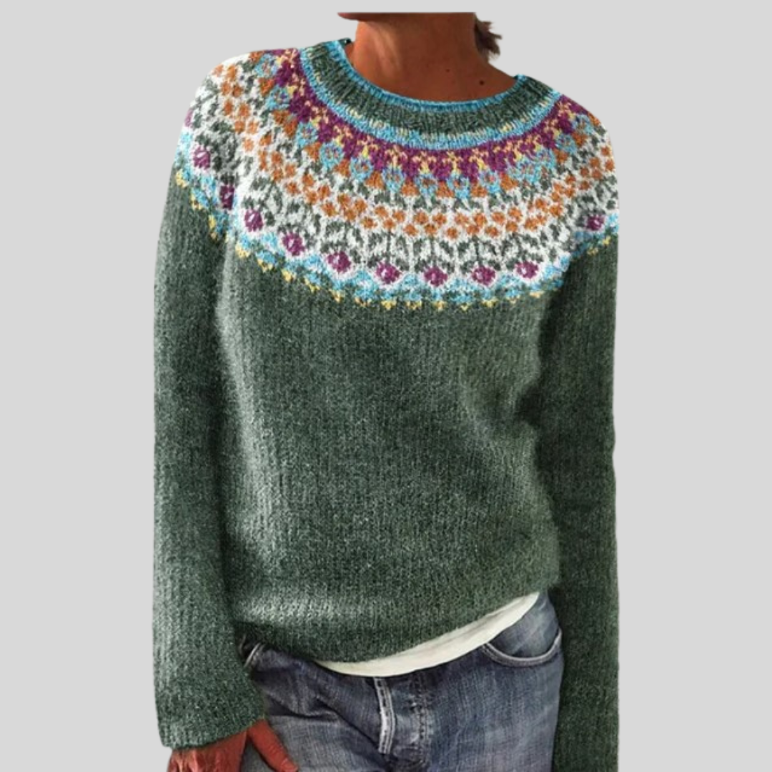 Pull en maille de fin d’été – Col rond & Coupe décontractée