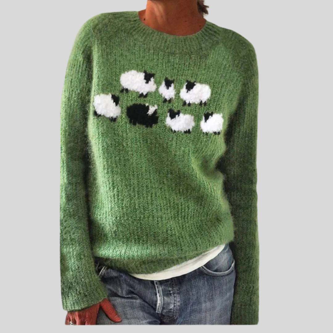 Pull en maille de fin d’été – Col rond & Coupe décontractée