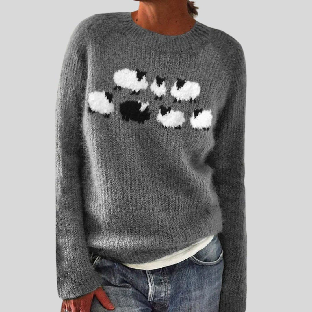Pull en maille de fin d’été – Col rond & Coupe décontractée