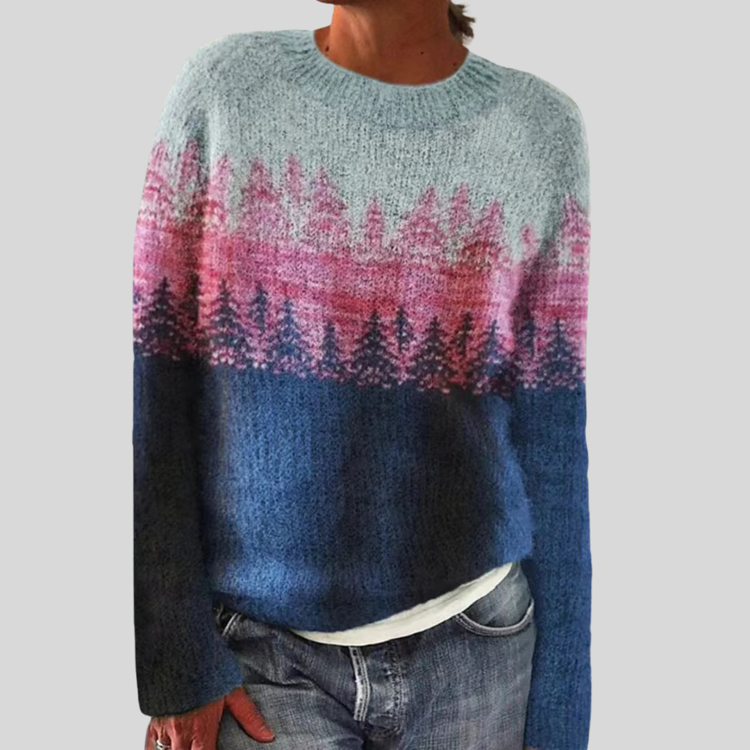 Pull en maille de fin d’été – Col rond & Coupe décontractée