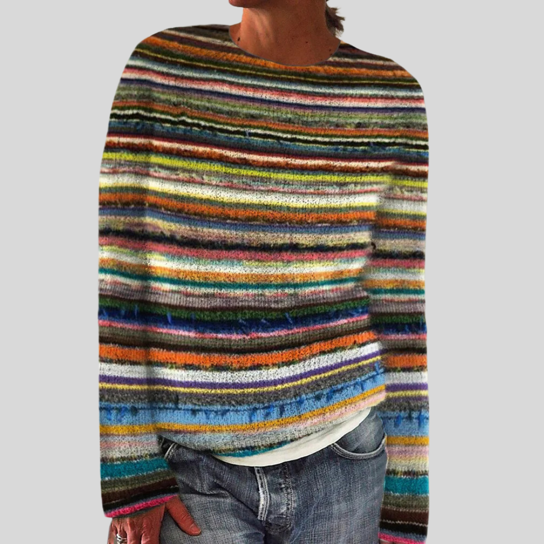 Pull en maille de fin d’été – Col rond & Coupe décontractée