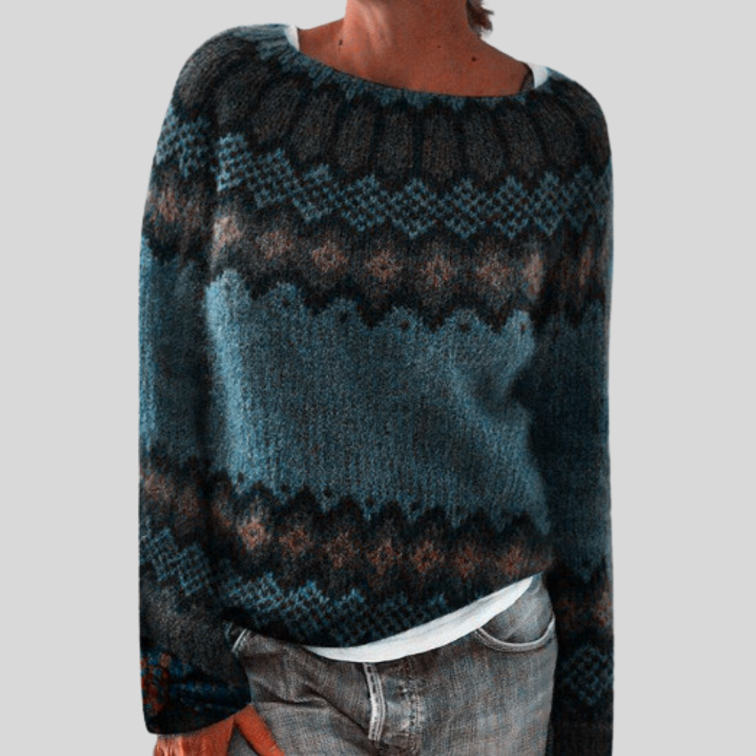 Pull en maille de fin d’été – Col rond & Coupe décontractée