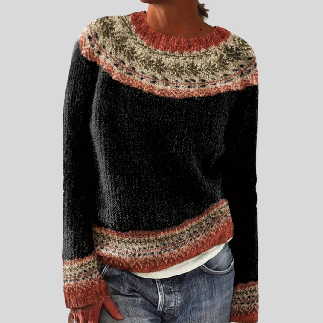 Pull en maille de fin d’été – Col rond & Coupe décontractée