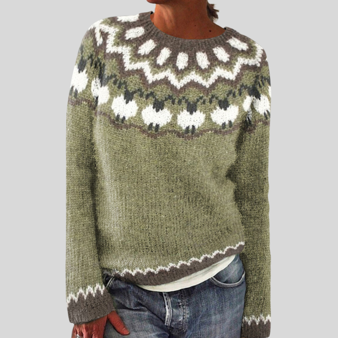 Pull en maille de fin d’été – Col rond & Coupe décontractée