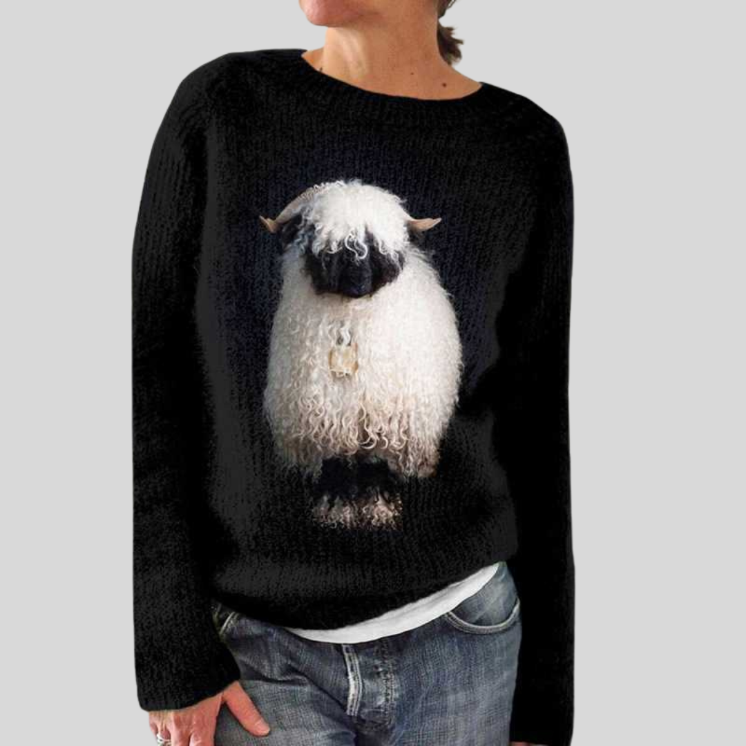 Pull en maille de fin d’été – Col rond & Coupe décontractée