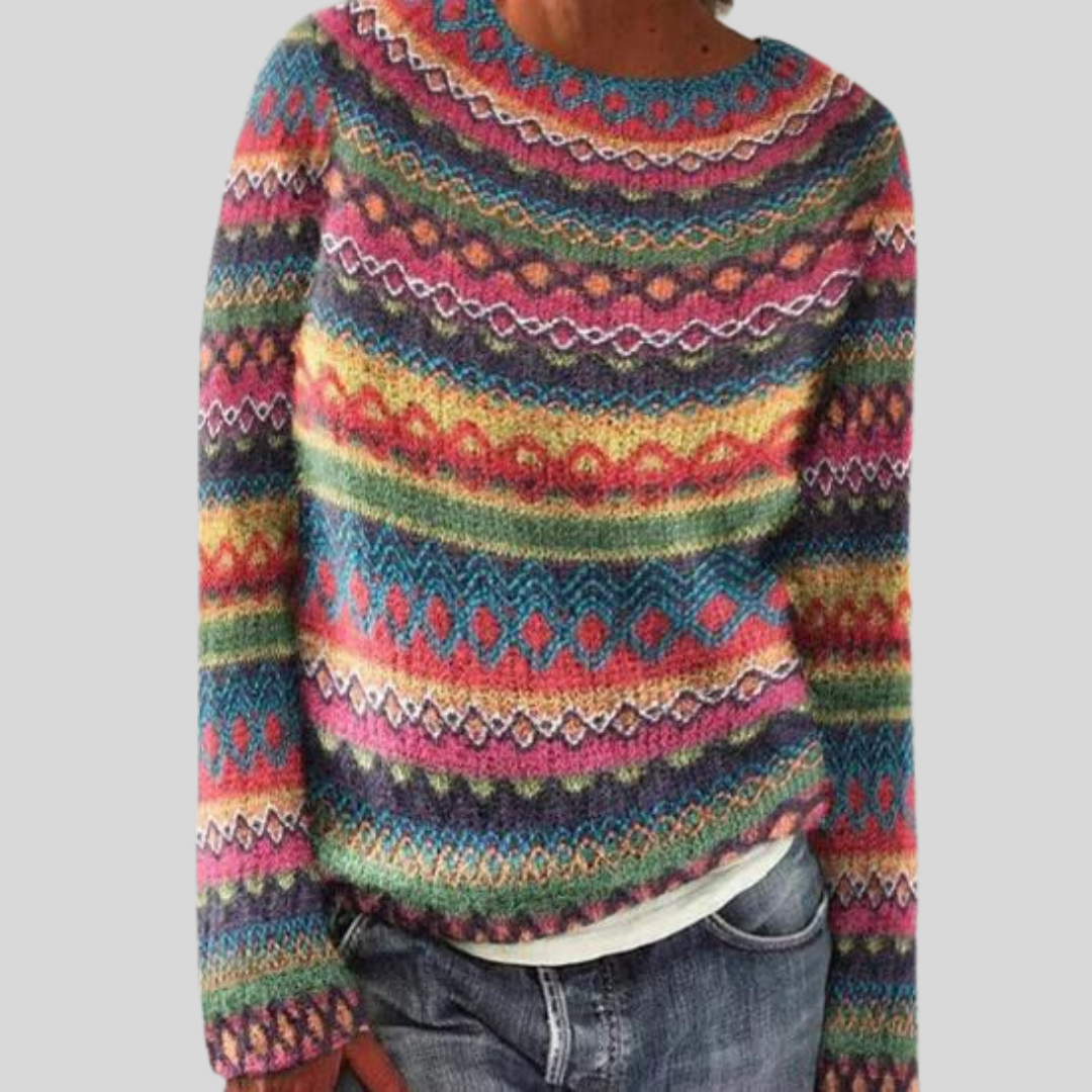 Pull en maille de fin d’été – Col rond & Coupe décontractée