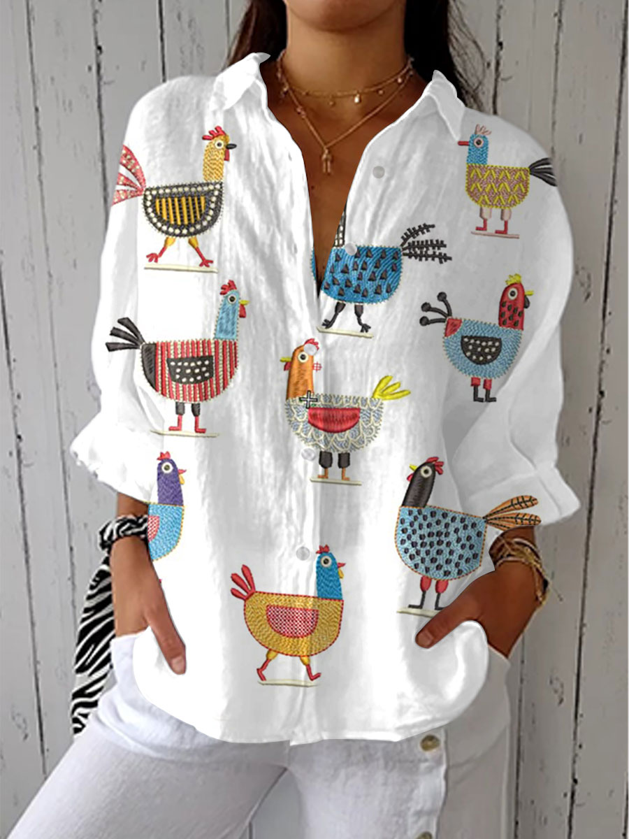 Ingrid | Blouse de Poule Amusante