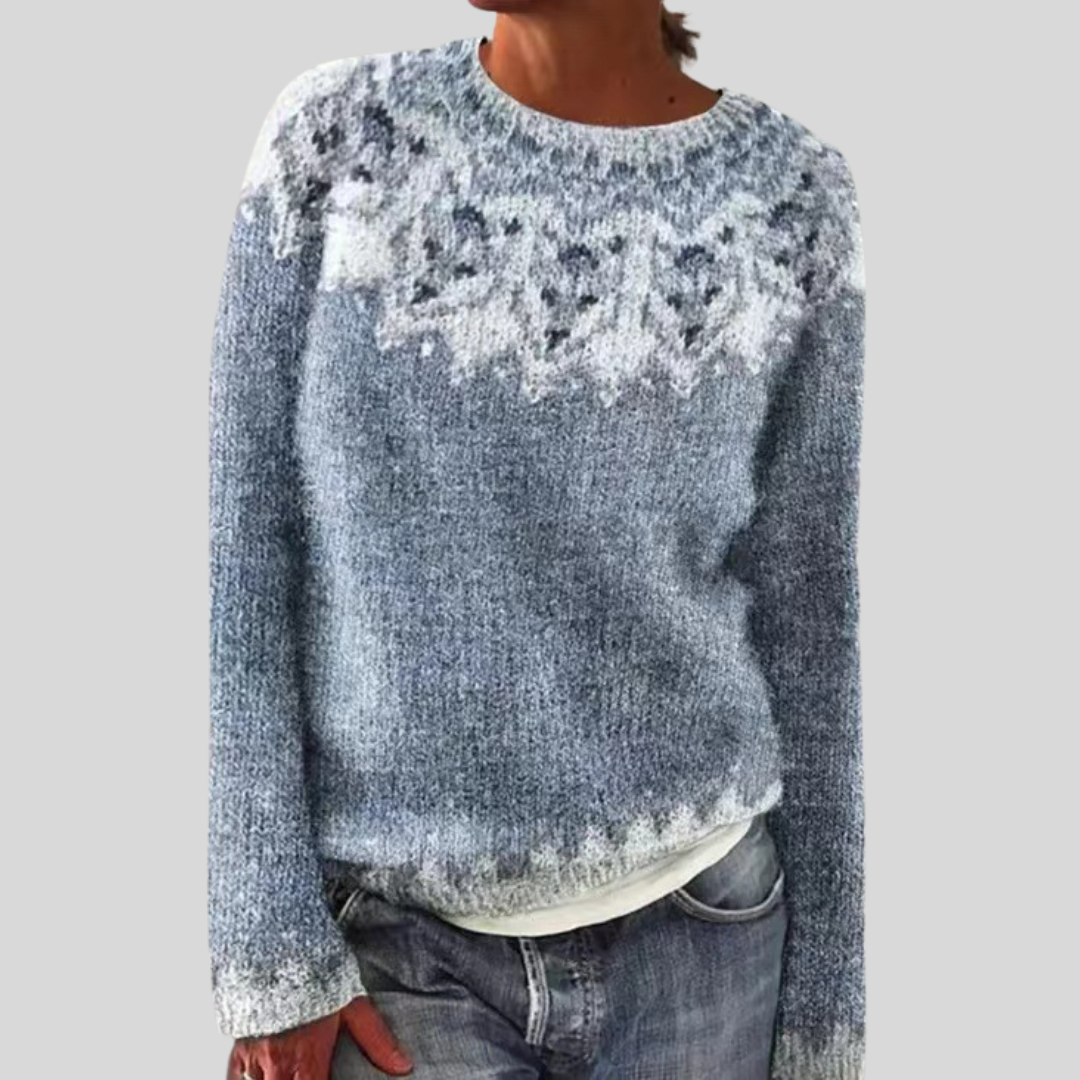 Pull en maille de fin d’été – Col rond & Coupe décontractée
