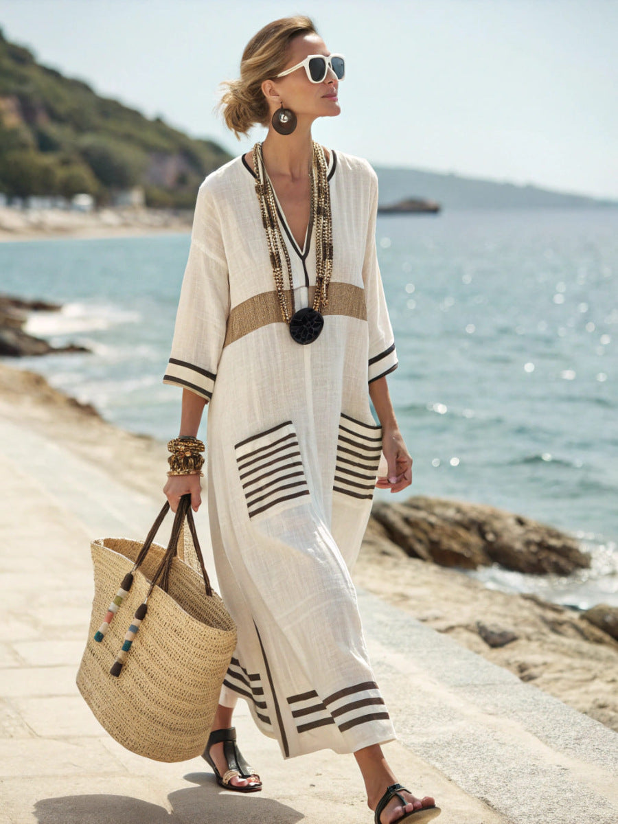 Robe Maxi Bohème Chic – Élégance Sans Effort