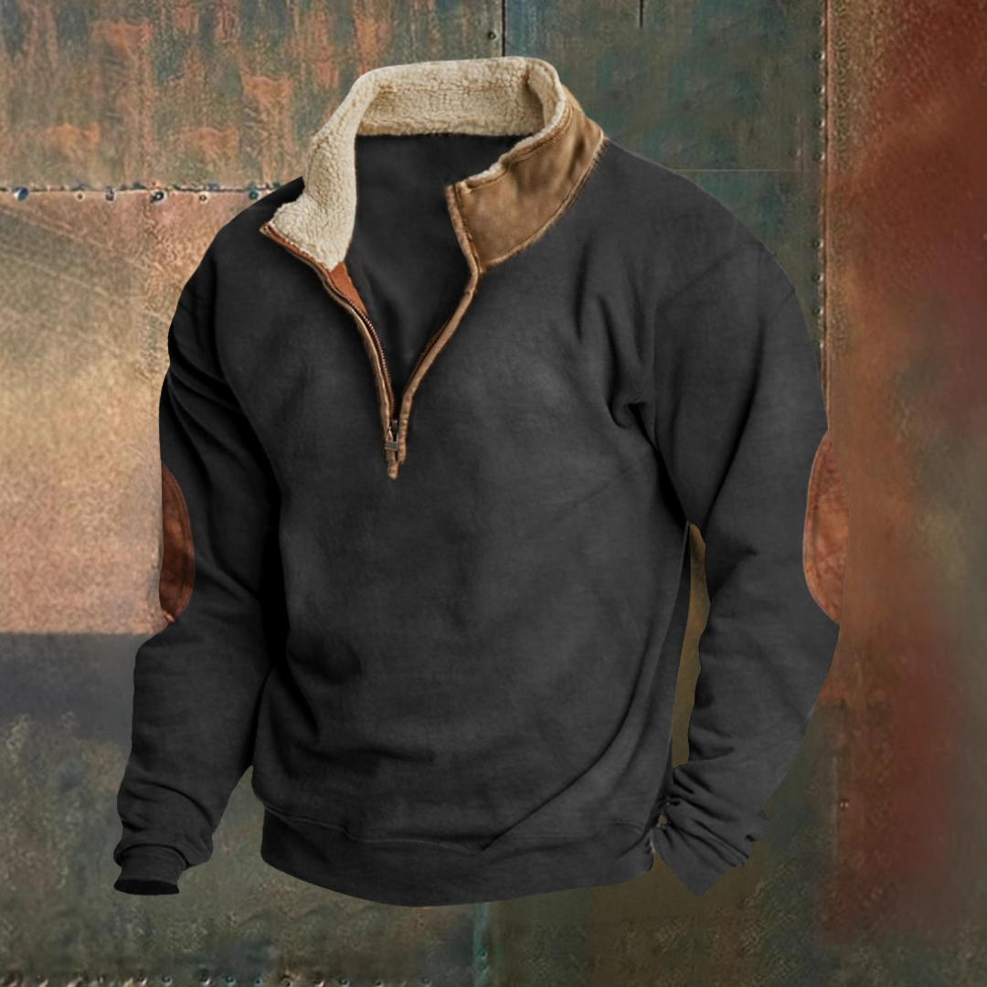 Demi-zip western confortable