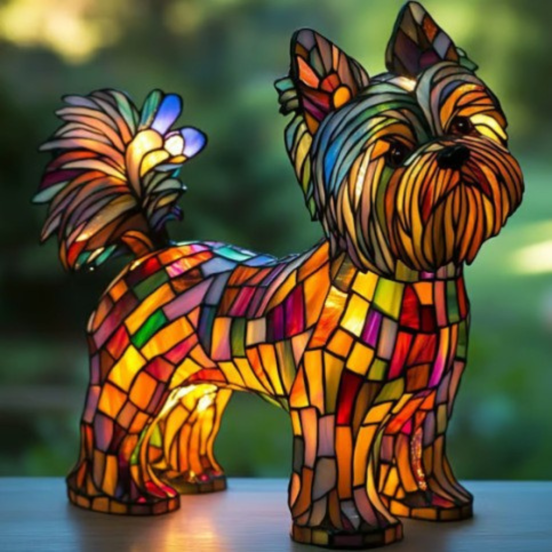 Lili | Lampe magique chien colorée