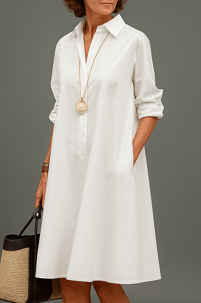 Sandrine - Robe Midi Premium Élégante pour un Style Intemporel