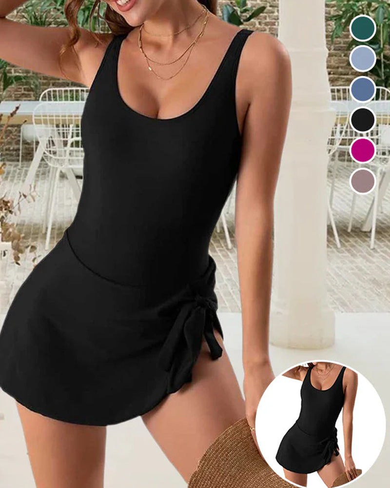 Maillot de bain une pièce avec contrôle du ventre et coupe ajustée pour femmes