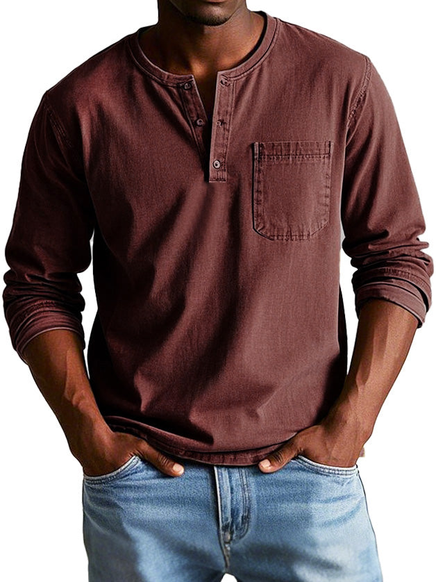 THOMAS | CHEMISE VINTAGE À MANCHES LONGUES