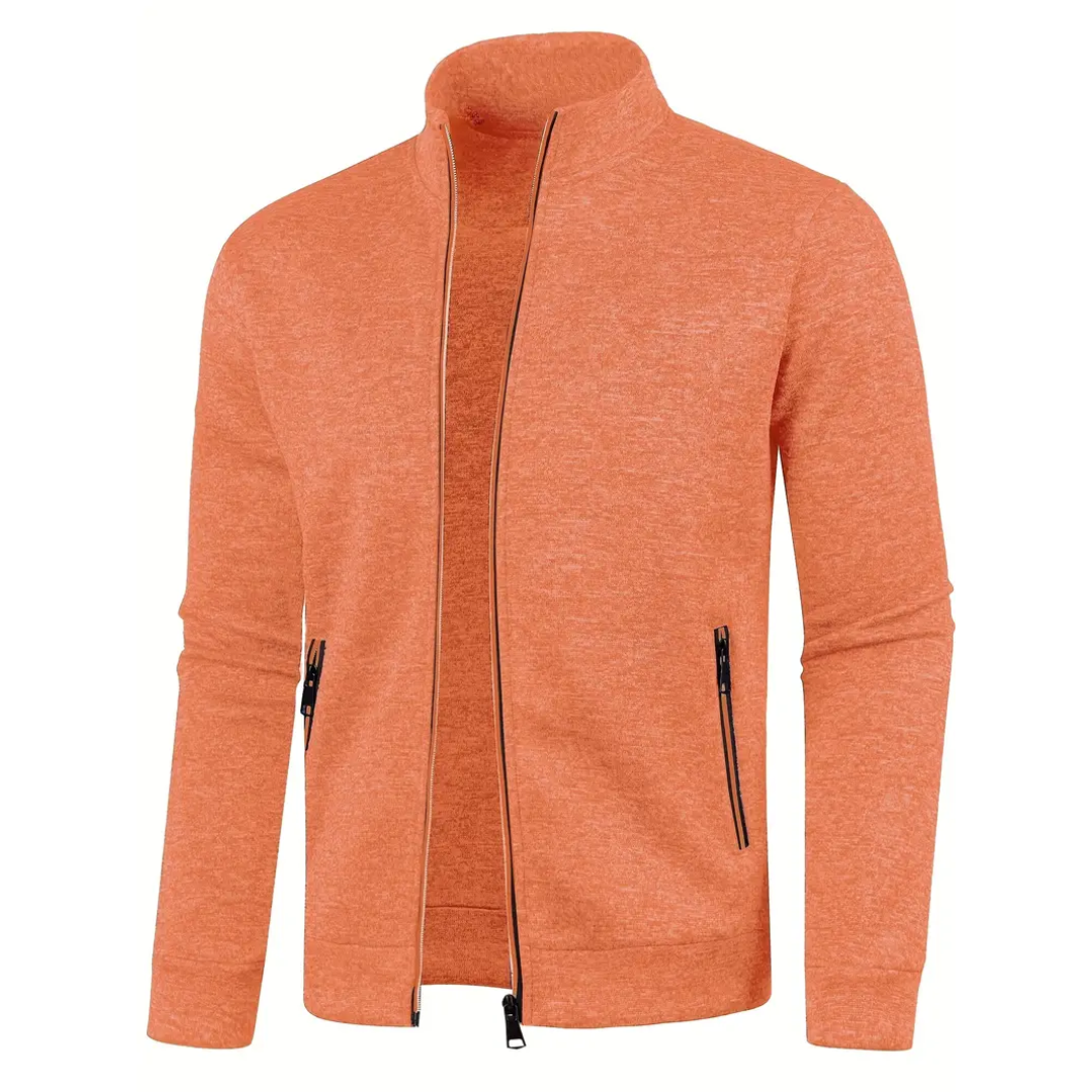 Théo™ – Veste Tricotée Classique avec Fermeture Éclair