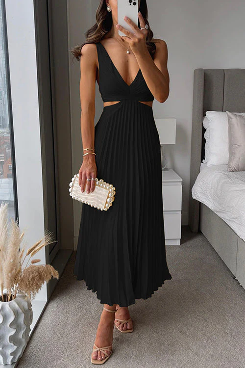 Luna | Robe plissée élégante