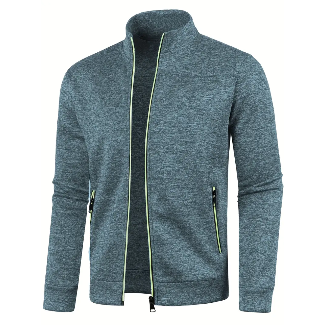 Théo™ – Veste Tricotée Classique avec Fermeture Éclair