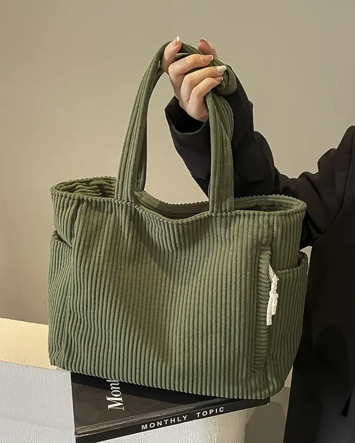 Tilda – Sac à bandoulière côtelé avec détail en cordon