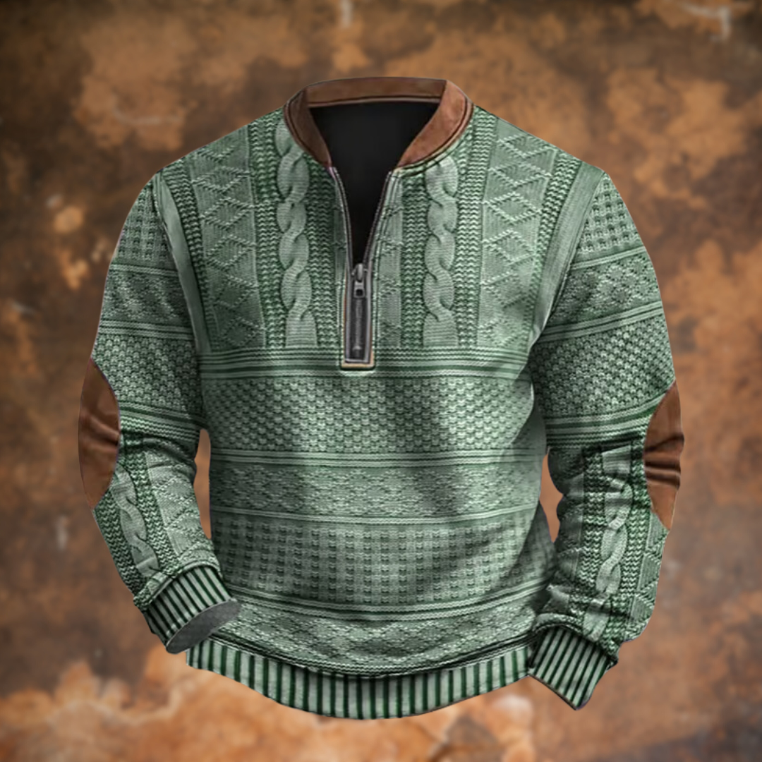 Anton – Pull Tricoté avec Détail de Zip