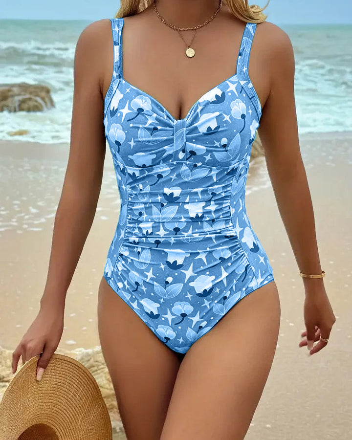 Maillot de Bain Entier avec Bretelles Imprimées