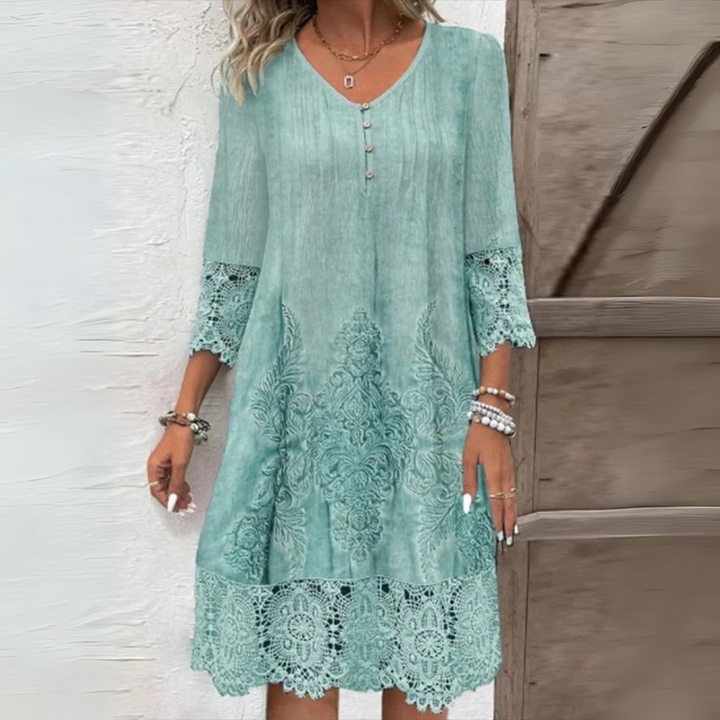 Ursule – Robe en dentelle bohème élégante