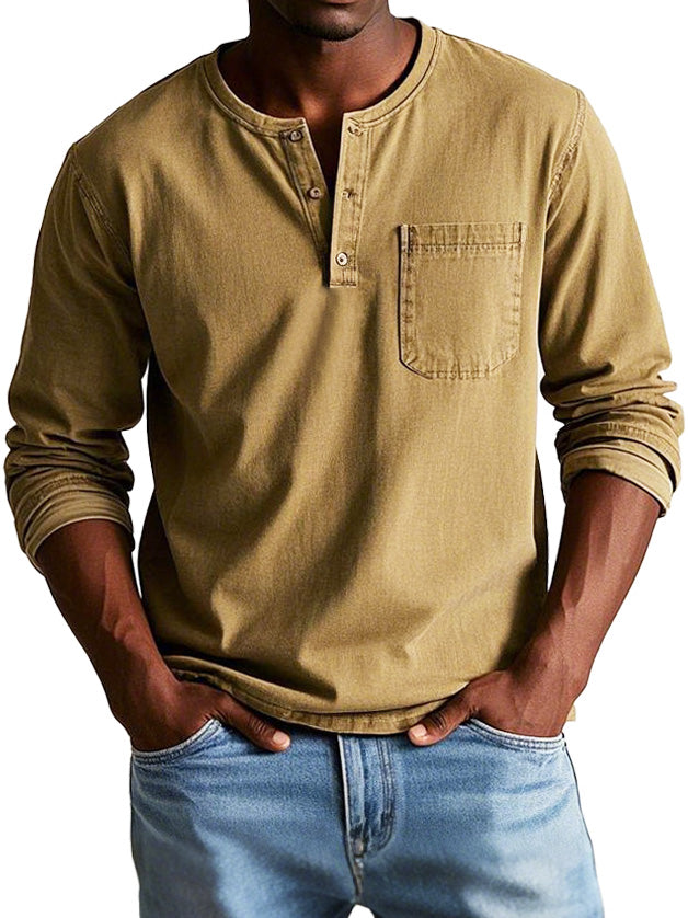 THOMAS | CHEMISE VINTAGE À MANCHES LONGUES