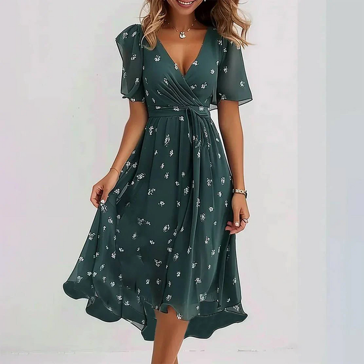 Serena - Robe femme décolleté en V