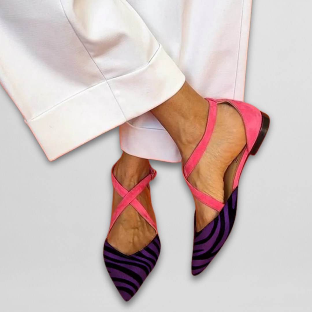 Fenna | Ballerines avec des lanières