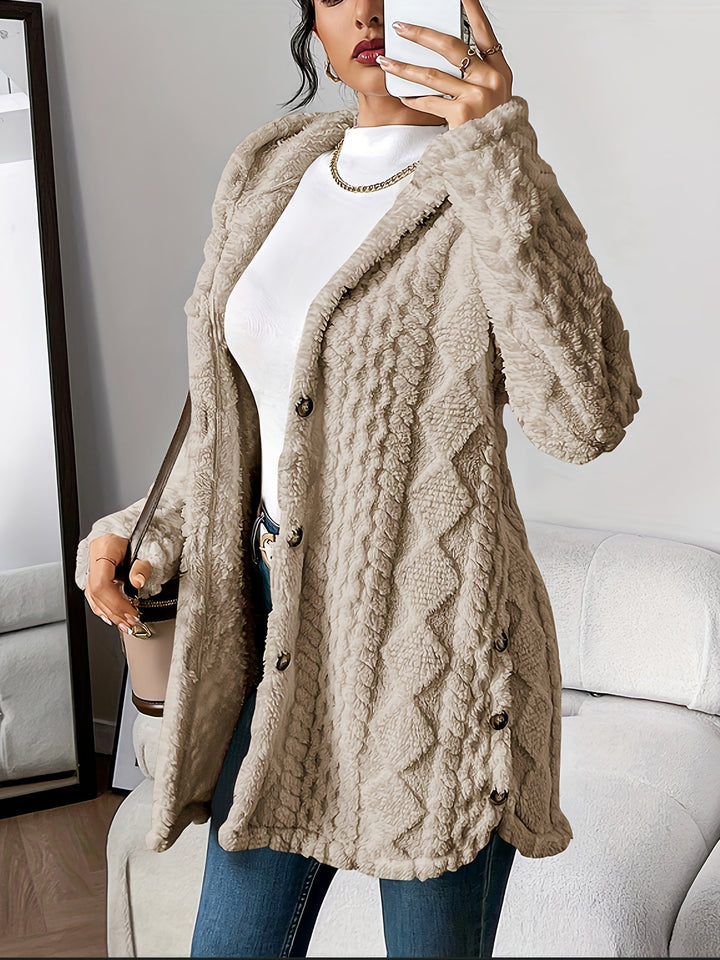 Sophie | Cardigan à Capuche en Peluche