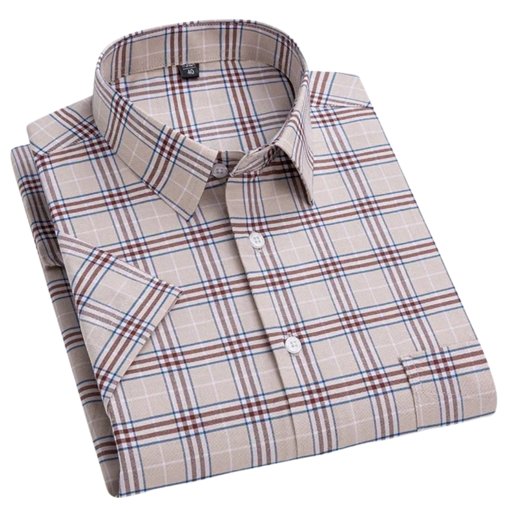 Luvare Paris - Chemise en Coton à Manches Courtes