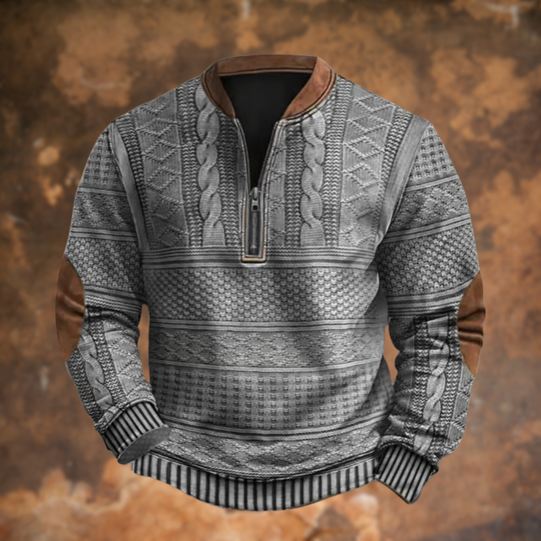 Anton – Pull Tricoté avec Détail de Zip