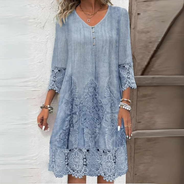 Ursule – Robe en dentelle bohème élégante