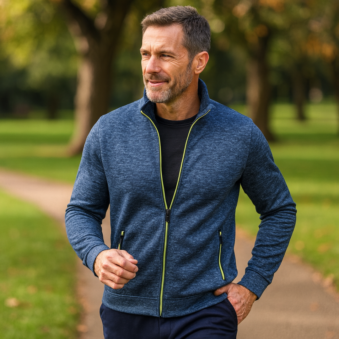 Théo™ – Veste Tricotée Classique avec Fermeture Éclair