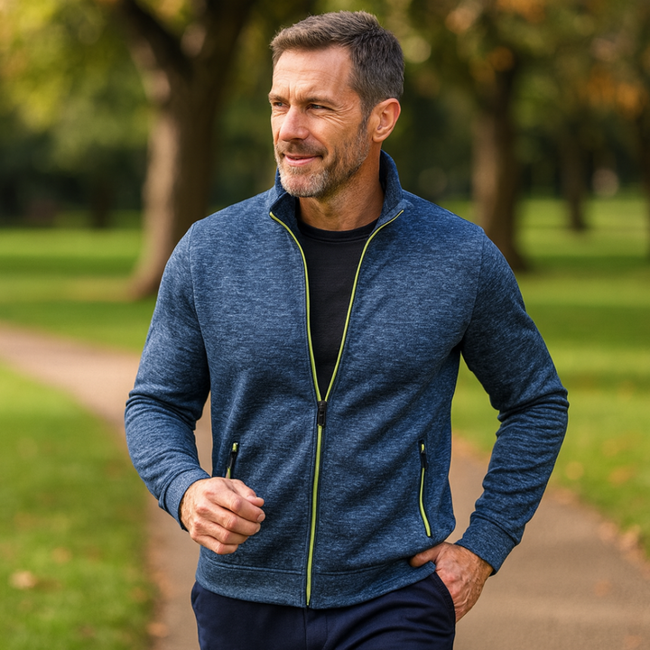 Théo™ – Veste Tricotée Classique avec Fermeture Éclair
