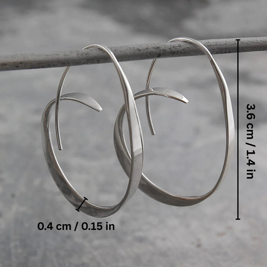 Boucles d'oreilles spirales délicieuses