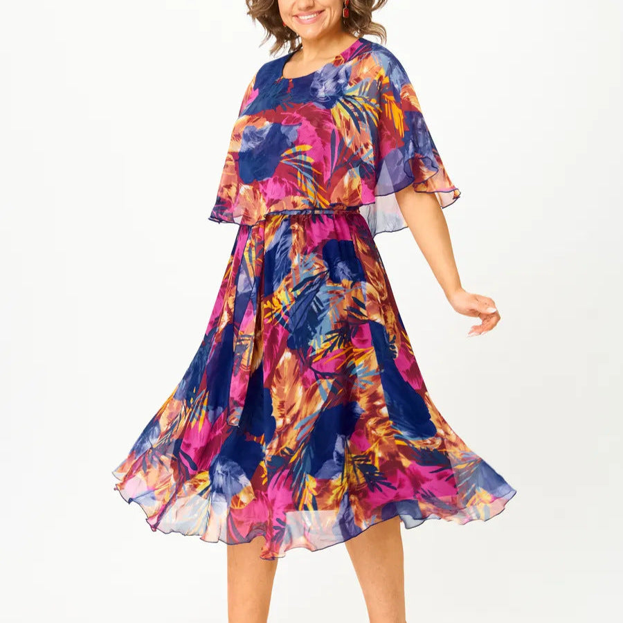Robe Chiffon Alana Confortable Grande Taille