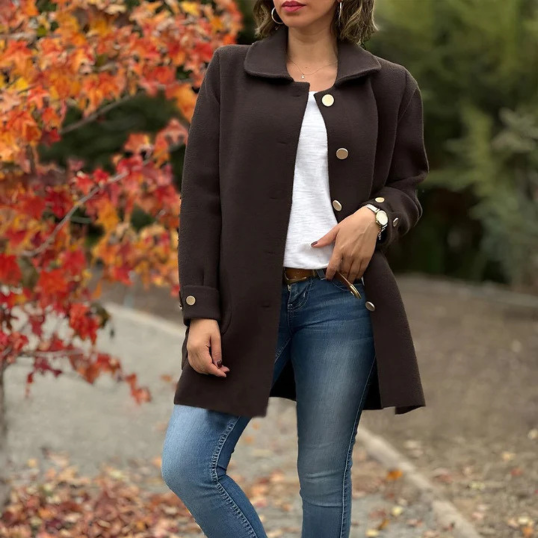 MOANA — Manteau oversize classique à boutons