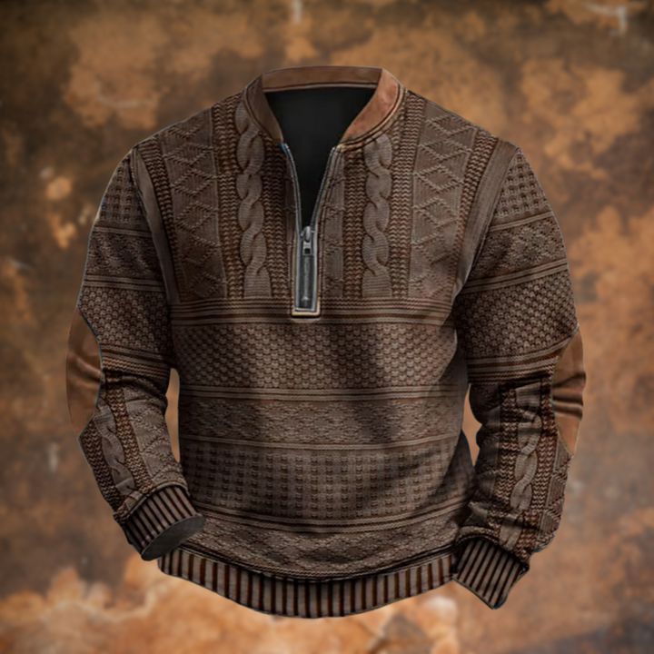 Anton – Pull Tricoté avec Détail de Zip