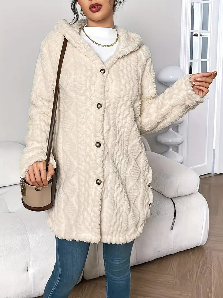 Sophie | Cardigan à Capuche en Peluche