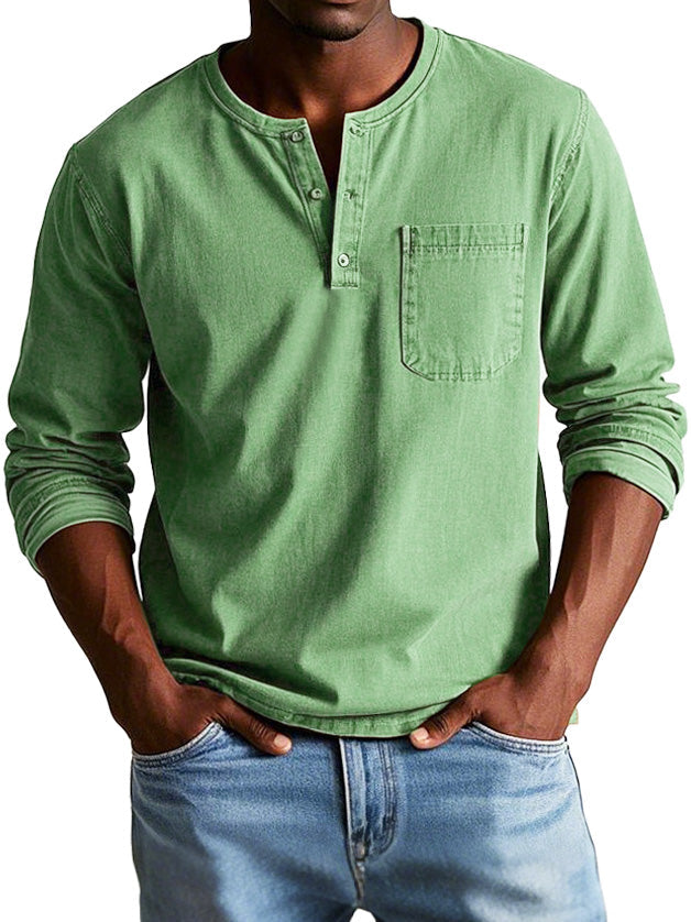 THOMAS | CHEMISE VINTAGE À MANCHES LONGUES