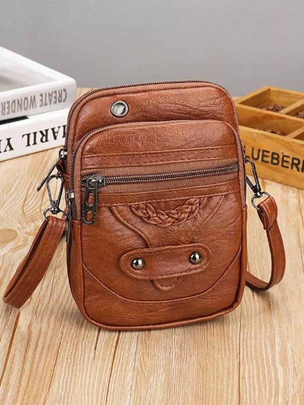 Luna | Sac bandoulière en cuir style vintage