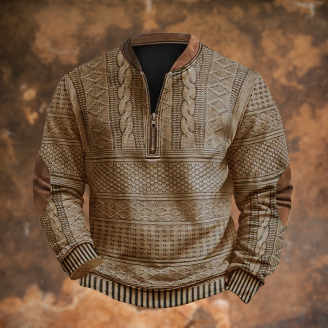 Anton – Pull Tricoté avec Détail de Zip