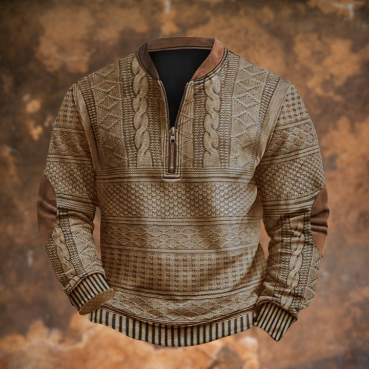 Anton – Pull Tricoté avec Détail de Zip