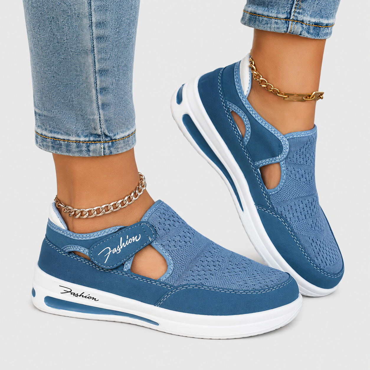 Baskets Slip-On Respirantes avec Confort Stable