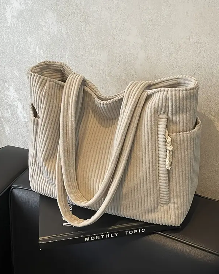 Tilda – Sac à bandoulière côtelé avec détail en cordon